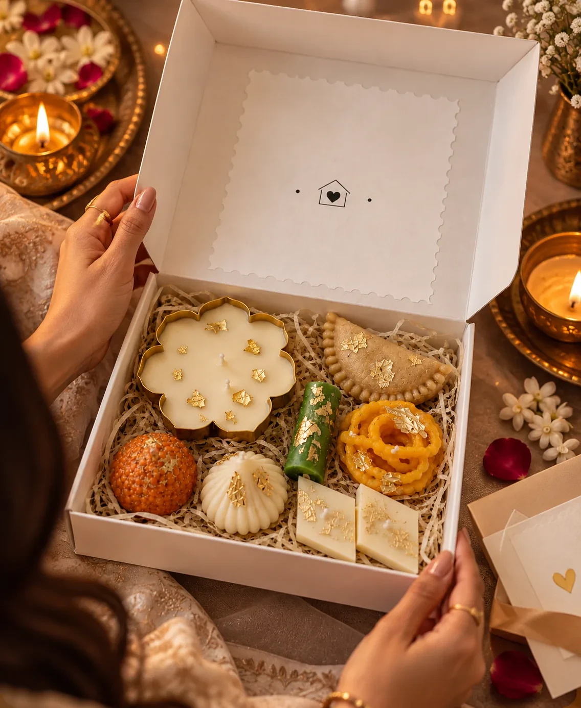 Pack of sweet candles